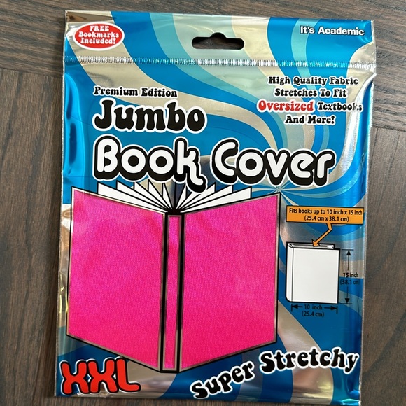 3/$15. 6 JUMBO BOOK COVERS FITS OVERSIZED BOOKS FREE BOOKMARK - FITS 10x15” - Picture 3 of 9